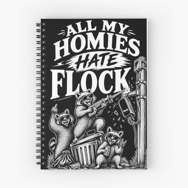 Item preview, Anti-Flock Surveillance Camera Raccoons - All My Homies Hate Flock designed and sold by Envision Designs.