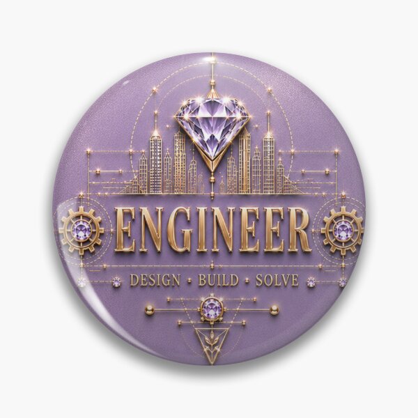 Item preview, Engineer – Pearl Lavender Gold Diamond Engineering Design designed and sold by HO•Designs.