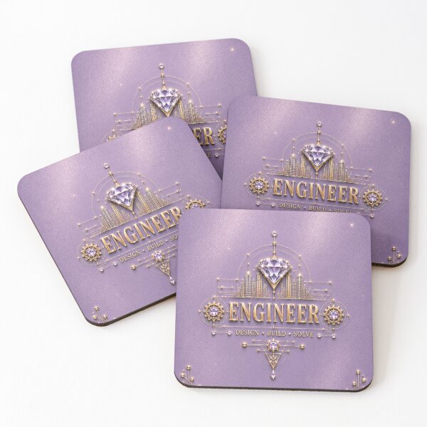 Item preview, Engineer – Pearl Lavender Gold Diamond Engineering Design designed and sold by HO•Designs.