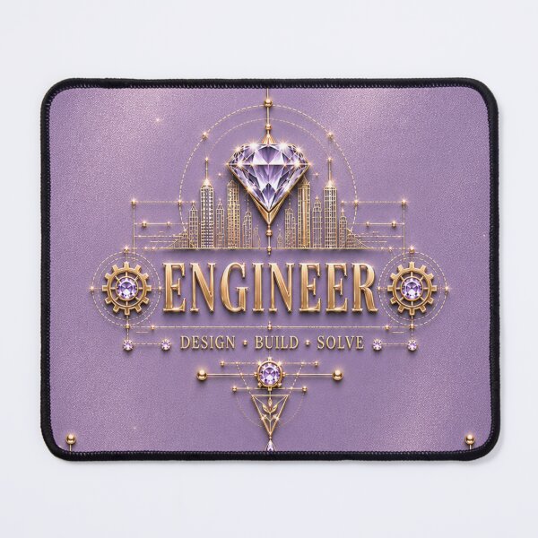 Item preview, Engineer – Pearl Lavender Gold Diamond Engineering Design designed and sold by HO•Designs.
