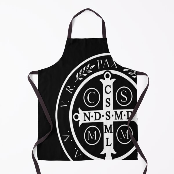 Item preview, Saint Benedict Medal Black White designed and sold by leslygelbq.