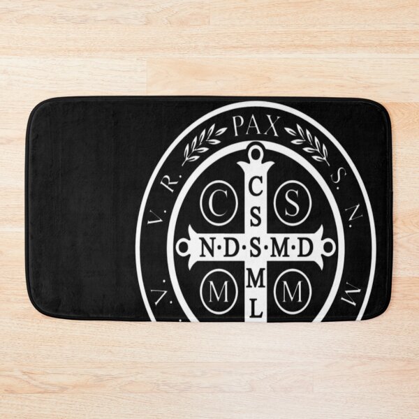 Item preview, Saint Benedict Medal Black White designed and sold by leslygelbq.