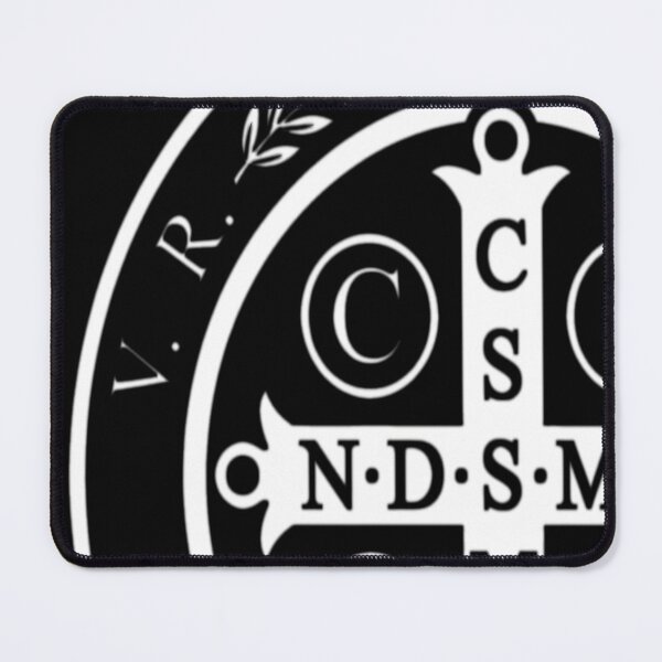 Item preview, Saint Benedict Medal Black White designed and sold by leslygelbq.