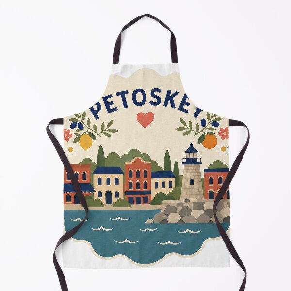 Item preview, Petoskey USA Travel Souvenir Modern Folk Art designed and sold by VisualArtsOasis.