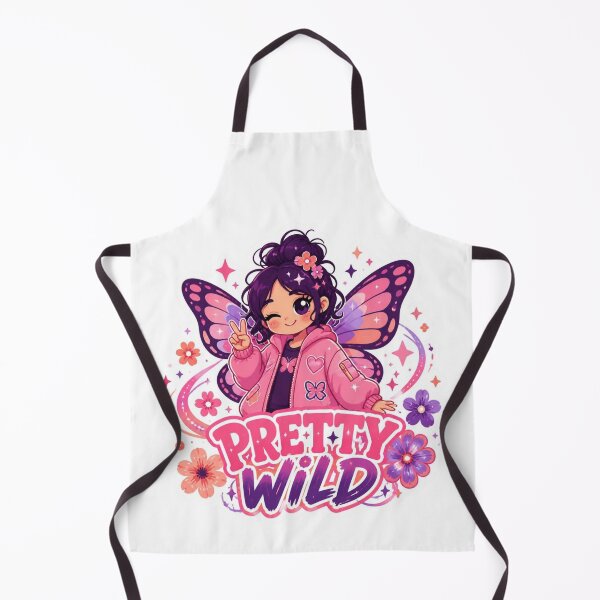 Item preview, Pretty Wild Butterfly Girl Sticker PNG | Cute Pink Purple Kawaii Graphic | Feminine Aesthetic Vinyl Decal | Girly Gift designed and sold by Stylestickers55.
