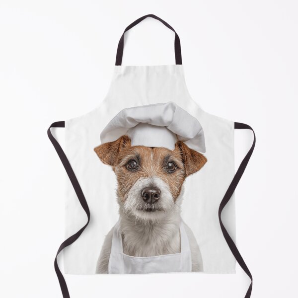 Item preview, Parson Russell Terrier Chef Dog Funny Cooking Apron Hat designed and sold by LazyOwlStore.