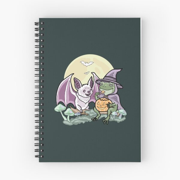 Item preview, Frog and Bat Halloween Mushroom Cottagecore Witch designed and sold by LeshanArt.