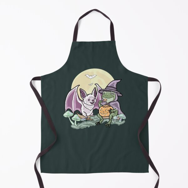 Item preview, Frog and Bat Halloween Mushroom Cottagecore Witch designed and sold by LeshanArt.