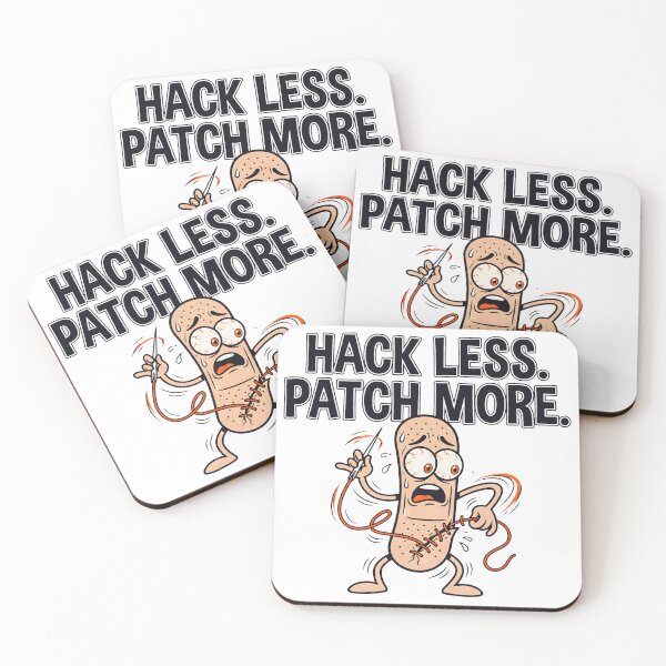 Item preview, Hack Less. Patch More. designed and sold by Brain Fog Lab.