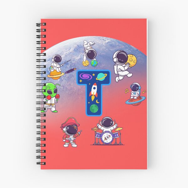 Item preview, Cute Space Astronaut Letter T Monogram Kids Art designed and sold by BoldcreationsM.