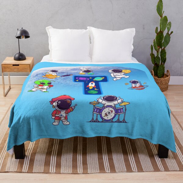 Item preview, Cute Space Astronaut Letter T Monogram Kids Art designed and sold by BoldcreationsM.