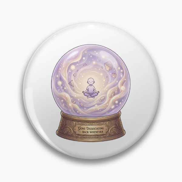 Item preview, Dissociation Snow Globe Funny Mental Health Humor designed and sold by LunaMarkos.