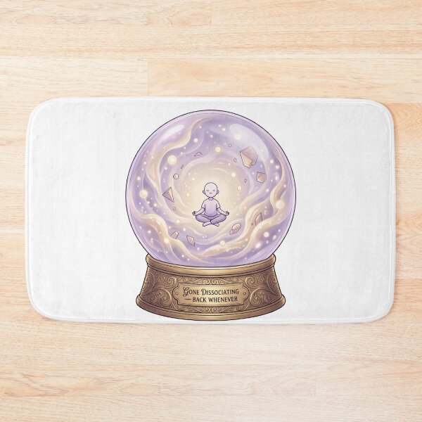 Item preview, Dissociation Snow Globe Funny Mental Health Humor designed and sold by LunaMarkos.