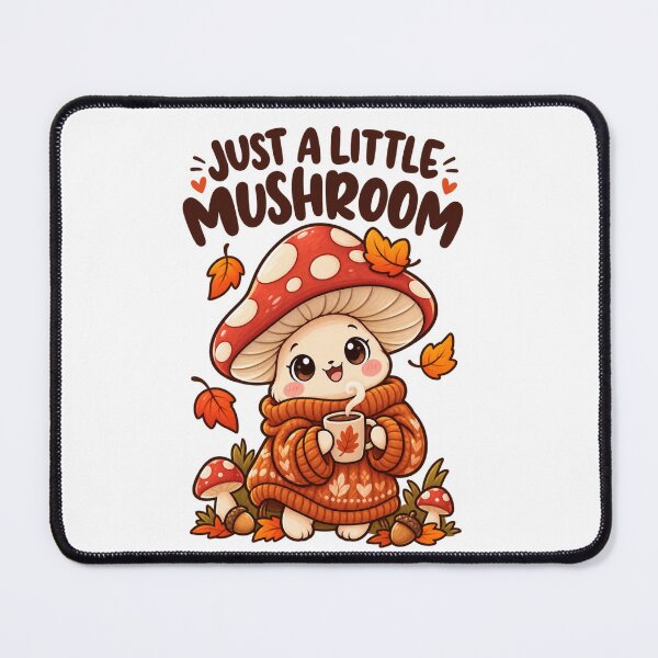 Item preview, Just a Little Mushroom – Cute Cozy Autumn Mushroom Design designed and sold by Kiinaaa.