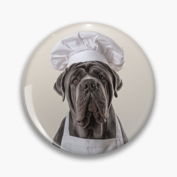 Item preview, Neapolitan Mastiff Chef Dog Funny Cooking Apron Hat Cute Pet Portrait designed and sold by LazyOwlStore.