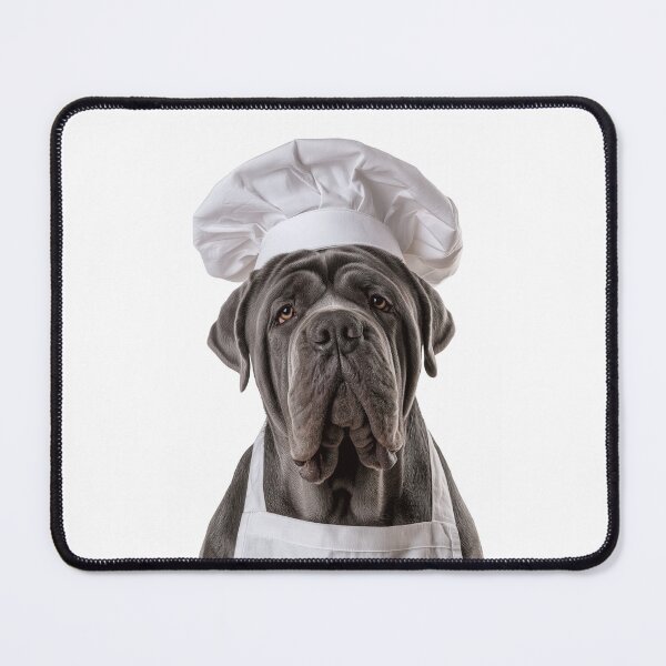 Item preview, Neapolitan Mastiff Chef Dog Funny Cooking Apron Hat Cute Pet Portrait designed and sold by LazyOwlStore.