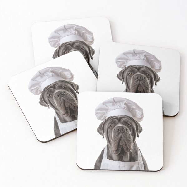 Item preview, Neapolitan Mastiff Chef Dog Funny Cooking Apron Hat Cute Pet Portrait designed and sold by LazyOwlStore.