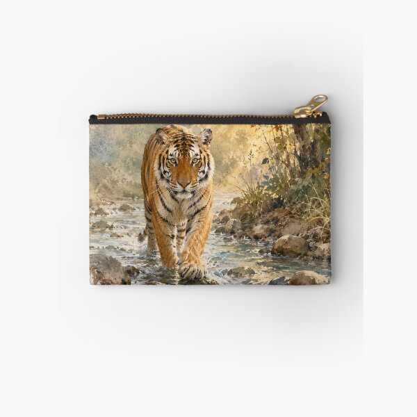 Item preview, Bengal Tiger in Indian Forest Stream - Portrait designed and sold by Island Pace Design.