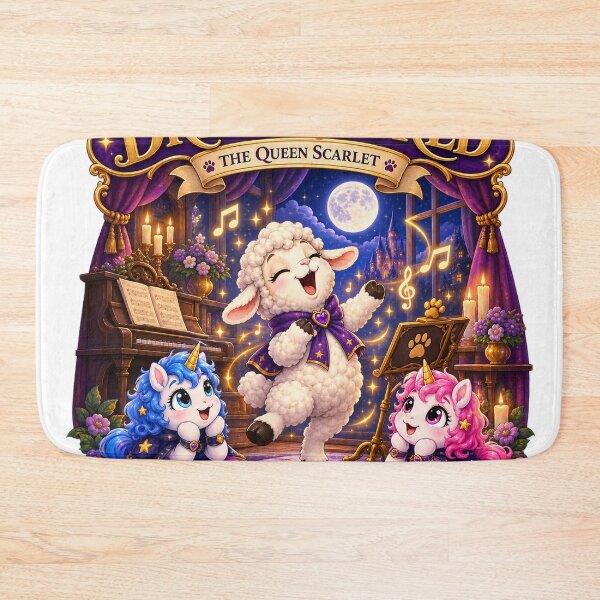 Item preview, Dream World - Moonlight Rehearsal - Singing Lamb Fantasy Art designed and sold by shopevermint.