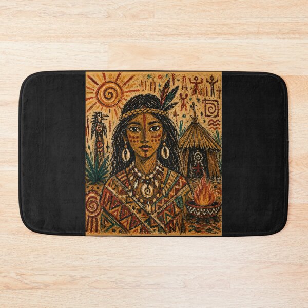 Item preview, Mayan Woman Indigenous Folk Art designed and sold by ZunZunArt.