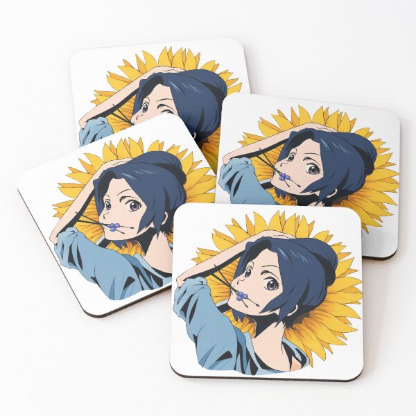 Item preview, Sunflower Anime Girl Portrait designed and sold by ZenOtaku Lab.