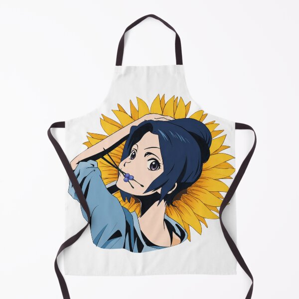 Item preview, Sunflower Anime Girl Portrait designed and sold by ZenOtaku Lab.