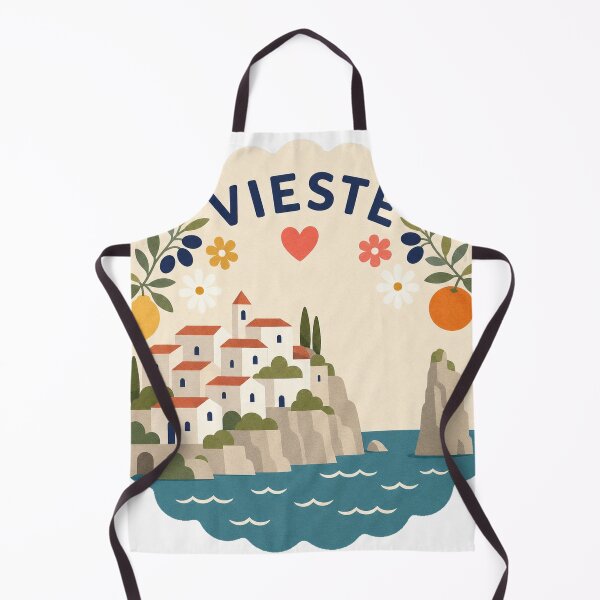 Item preview, Vieste Italy Travel Souvenir Modern Folk Art designed and sold by VisualArtsOasis.
