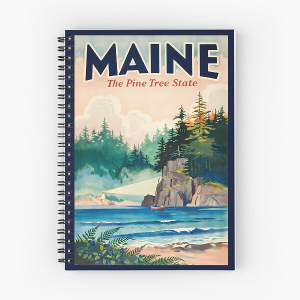 Item preview, Maine Lighthouse Painterly Illustration Travel Art Vintage designed and sold by KrisSidDesigns.