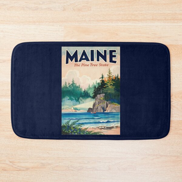 Item preview, Maine Lighthouse Painterly Illustration Travel Art Vintage designed and sold by KrisSidDesigns.
