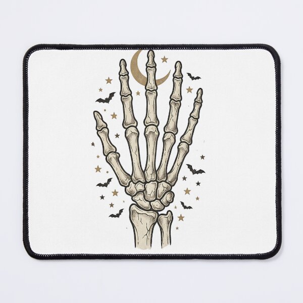 Item preview, Bold Vintage Skeleton Hand Illustration – Folk Art Halloween Icon Design designed and sold by MOCH- ART.