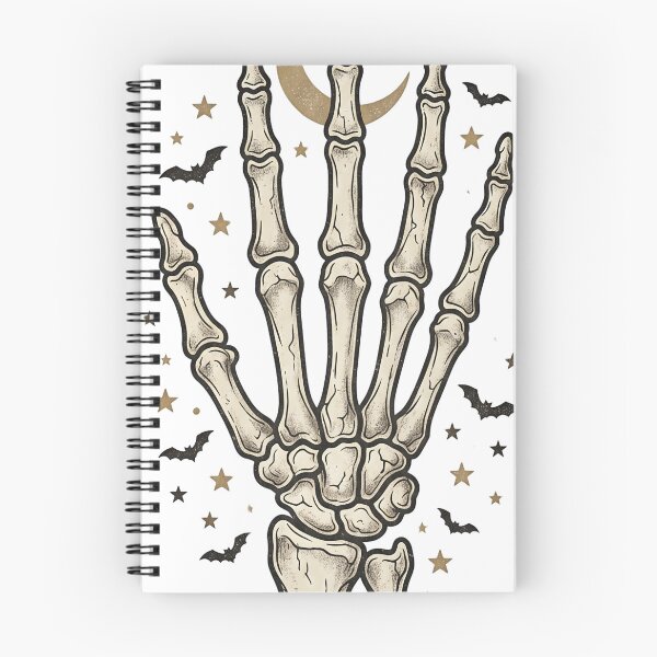 Item preview, Bold Vintage Skeleton Hand Illustration – Folk Art Halloween Icon Design designed and sold by MOCH- ART.