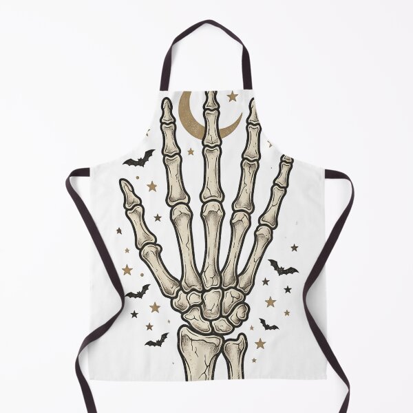 Item preview, Bold Vintage Skeleton Hand Illustration – Folk Art Halloween Icon Design designed and sold by MOCH- ART.