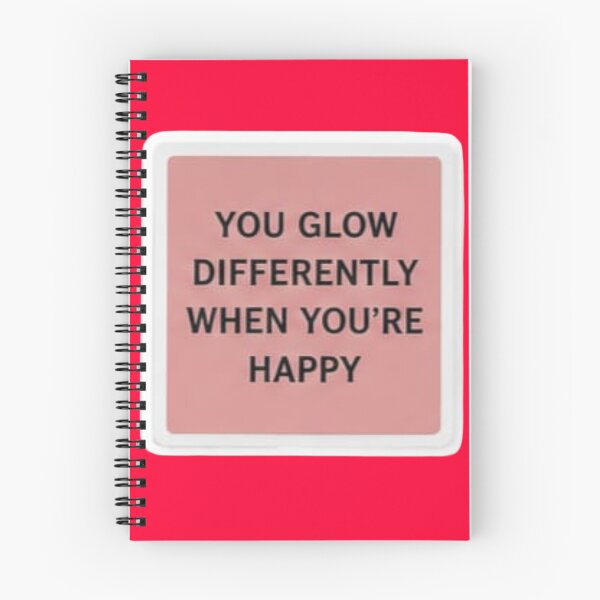 Item preview, You Glow Differently When You're Happy Pastel Pink Quote Sticker designed and sold by Scro-Ciob-Shop.