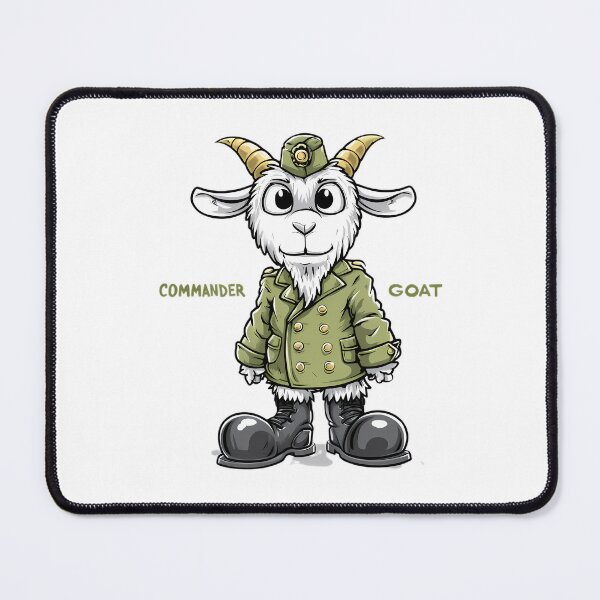 Item preview, Goat in an Oversized Parade Uniform designed and sold by Retro Whimsy.