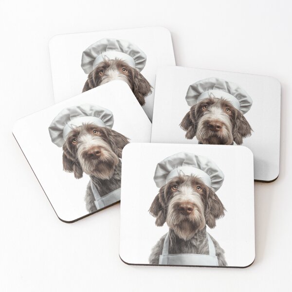 Item preview, Spinone Italiano Chef Dog Funny Cooking Apron Hat Cute Pet Portrait designed and sold by LazyOwlStore.