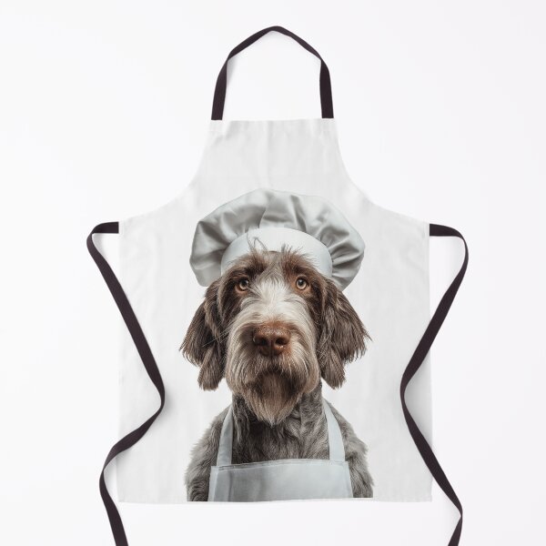 Item preview, Spinone Italiano Chef Dog Funny Cooking Apron Hat Cute Pet Portrait designed and sold by LazyOwlStore.