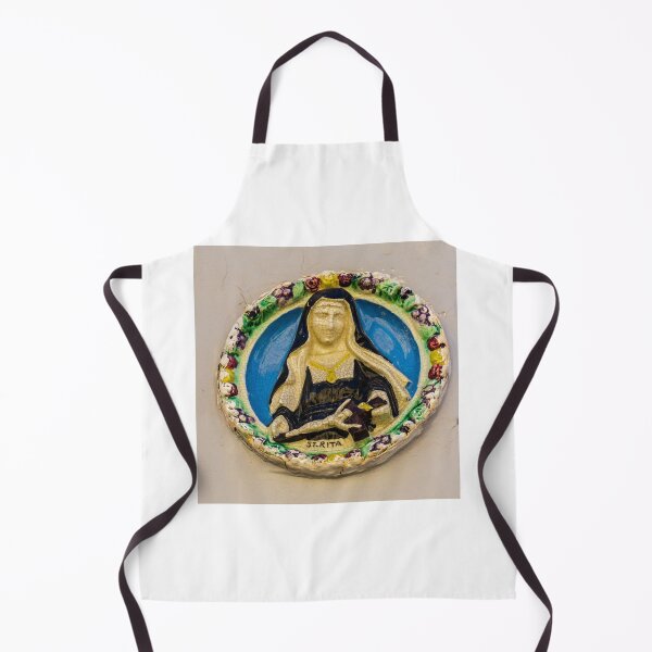 Item preview, Saint Rita Ceramic Medallion Religious Icon Relief Sculpture on Wall designed and sold by Nmallia.