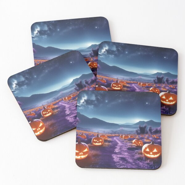 Item preview,  Spooky Halloween Night Pumpkin Patch Landscape designed and sold by LenNo9881.