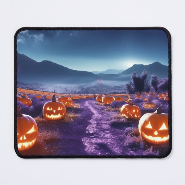 Item preview, Spooky Halloween Night Pumpkin Patch Landscape designed and sold by LenNo9881.