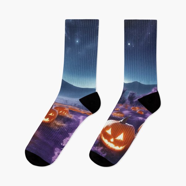Item preview,  Spooky Halloween Night Pumpkin Patch Landscape designed and sold by LenNo9881.