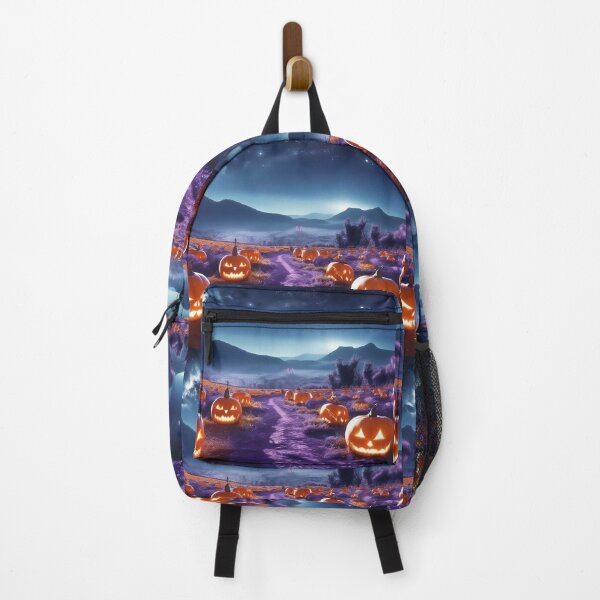 Item preview, Spooky Halloween Night Pumpkin Patch Landscape designed and sold by LenNo9881.