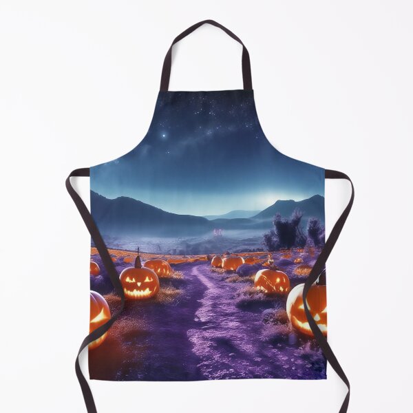 Item preview, Spooky Halloween Night Pumpkin Patch Landscape designed and sold by LenNo9881.