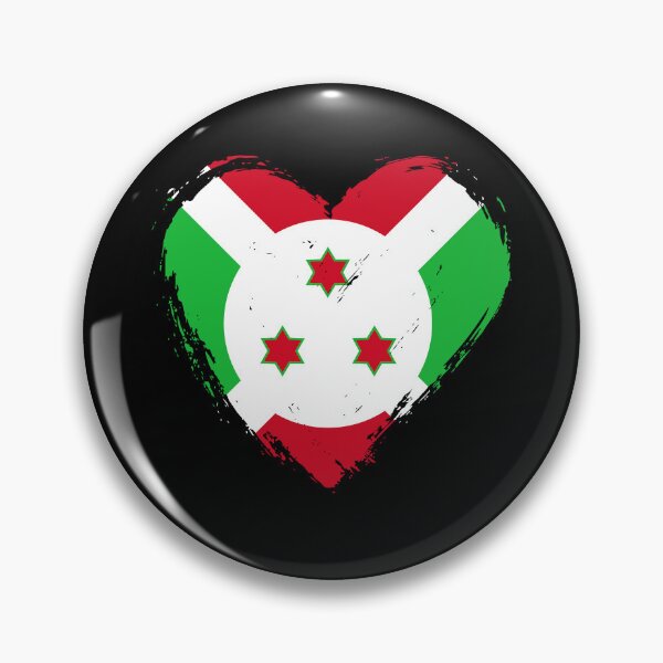 Item preview, Distressed Burundi Flag Heart BI designed and sold by shitpostee.