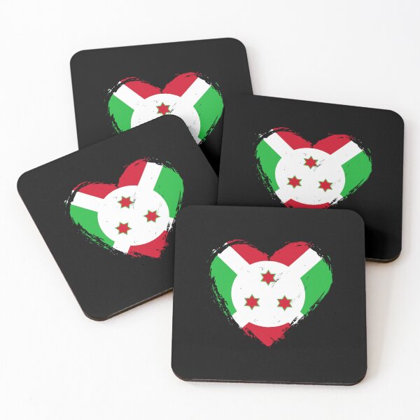 Item preview, Distressed Burundi Flag Heart BI designed and sold by shitpostee.