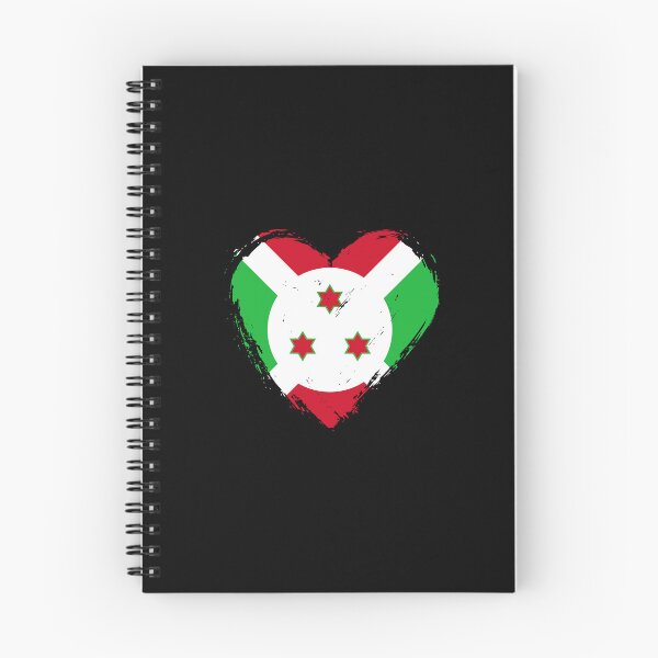Item preview, Distressed Burundi Flag Heart BI designed and sold by shitpostee.