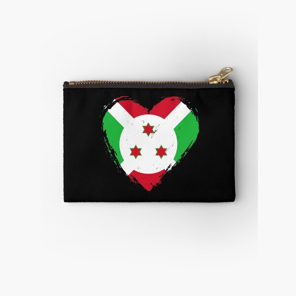Item preview, Distressed Burundi Flag Heart BI designed and sold by shitpostee.