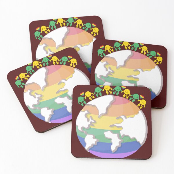 Item preview, Pride World Unity - LGBTQ+ Rainbow Earth and Happy People designed and sold by Evelashop.