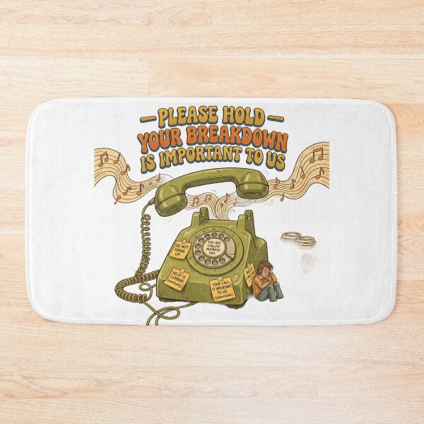 Item preview, Anxiety Hotline Hold Music Retro Phone designed and sold by LunaMarkos.
