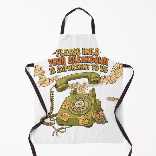 Item preview, Anxiety Hotline Hold Music Retro Phone designed and sold by LunaMarkos.