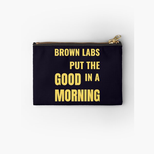 Item preview, Brown Lab Puppy Dog Morning Coffee Quote designed and sold by PRINTSCHARMINGM.